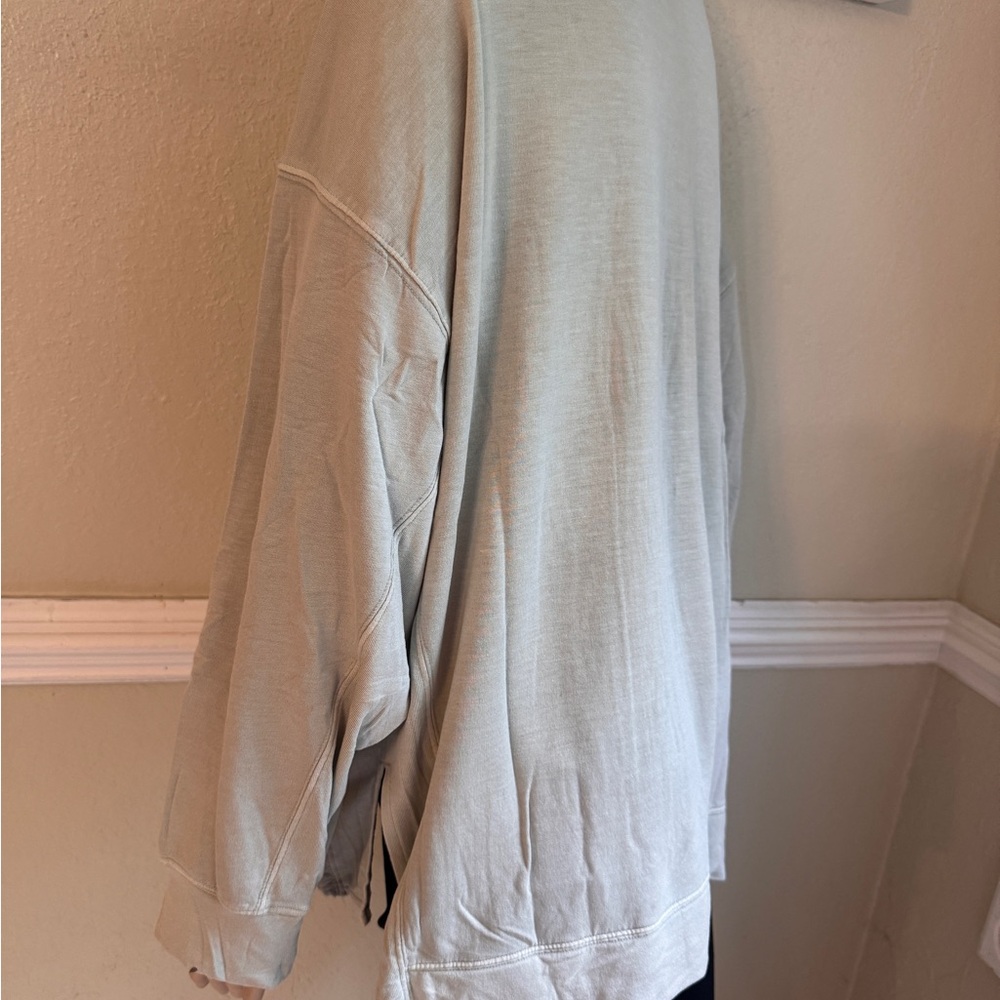 Joy lab Pale green Sleeve Sweatshirt medium - Picture 5 of 7